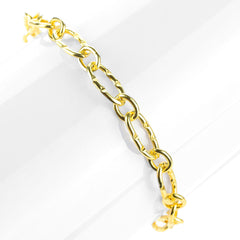 Chain Bracciale in argento placcato oro